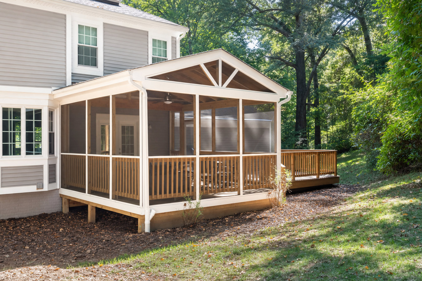 Screened-in porches and screened decks